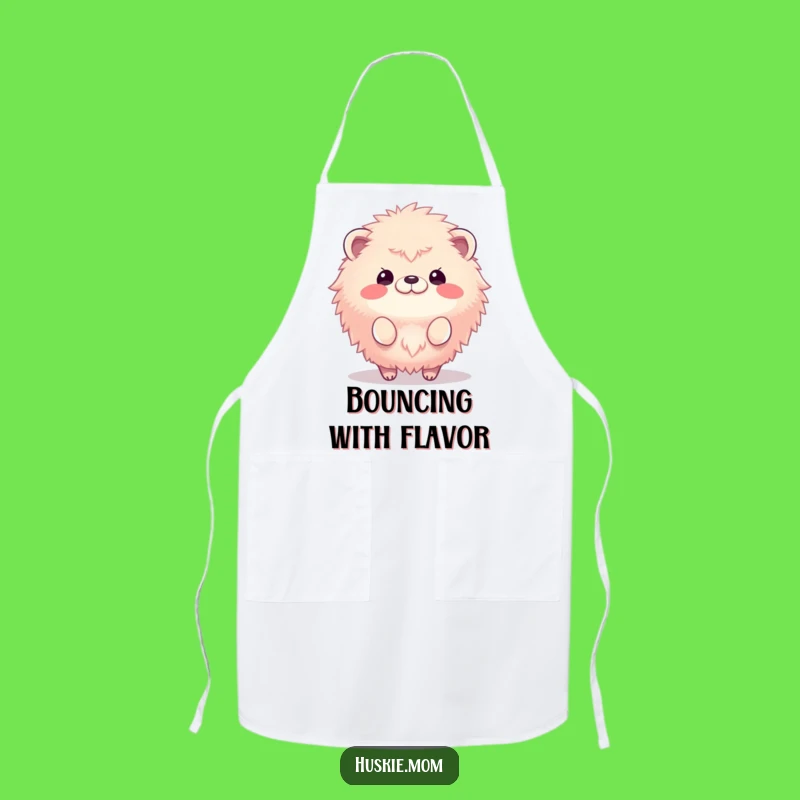 Funny Bouncing Fluffy Animal Apron: Cook with Joyful Energy!