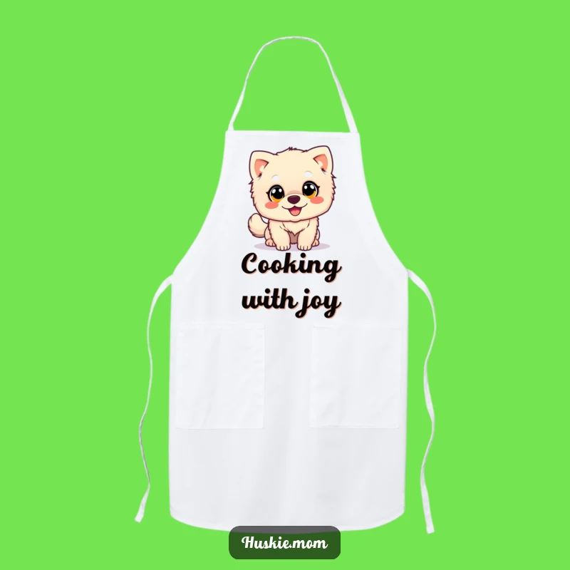 Happy Wagging Dog Apron - Fluffy Joy, Hilarious Cooking Gift