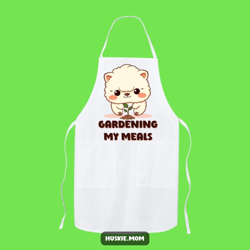 Funny Determined Fluffy Animal Apron: Cook with Purpose!