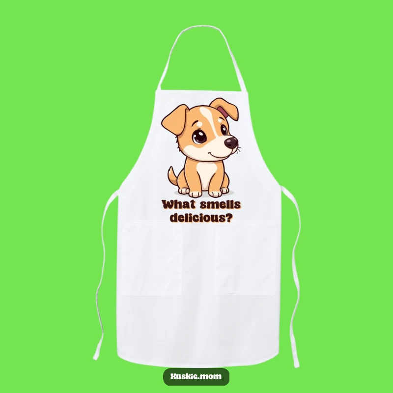 Funny Dog Chef Apron: Curious Head Tilt, Practical Funny Gift