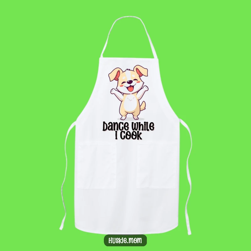 Funny Dog Dancing Apron: Cook Up Laughs in the Kitchen