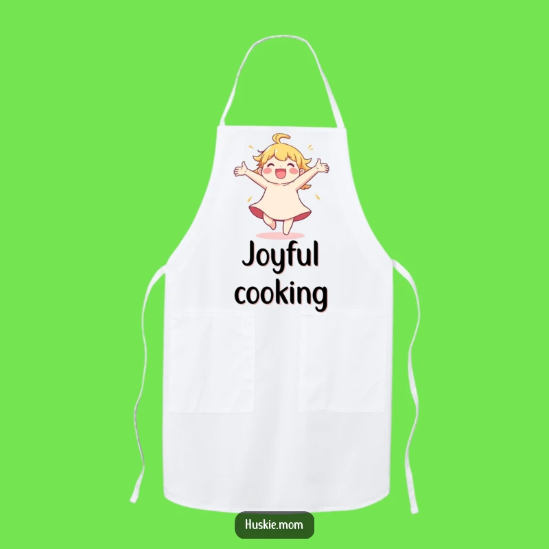 Funny Spinning Joy Apron: Cook with Ecstatic Flair
