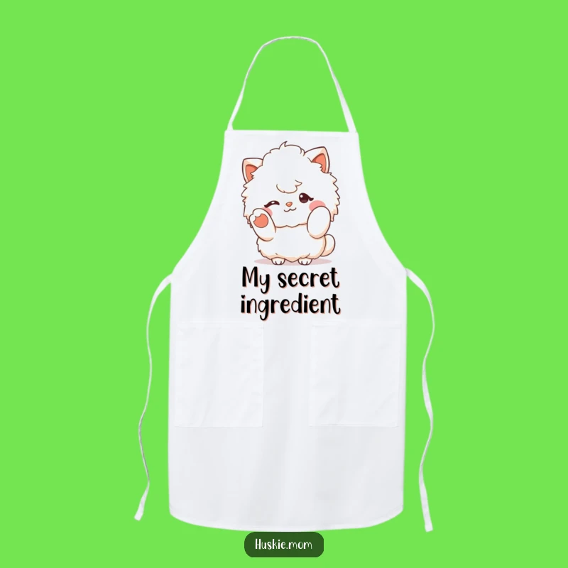 Funny Chef Fluffy Character Apron - Cute Greeting Gift for Bakers