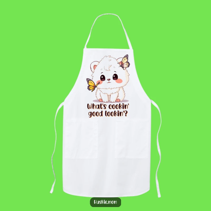 Funny Fluffy Animal Butterfly Apron: Whimsical Kitchen Fun for Cooks