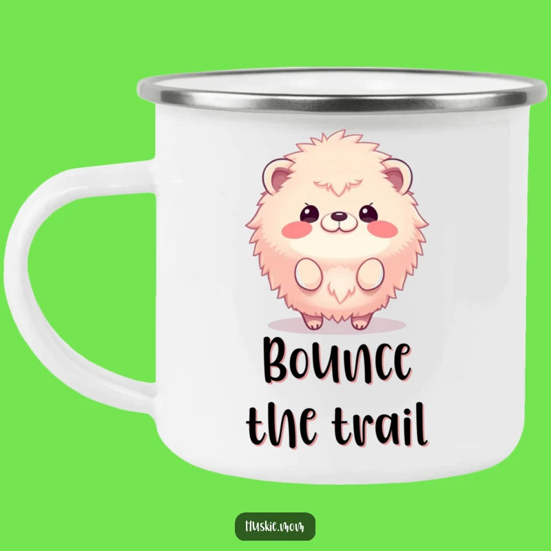 Funny Bouncing Fluffy Animal Camping Mug: Adventure with Happy Bounces!