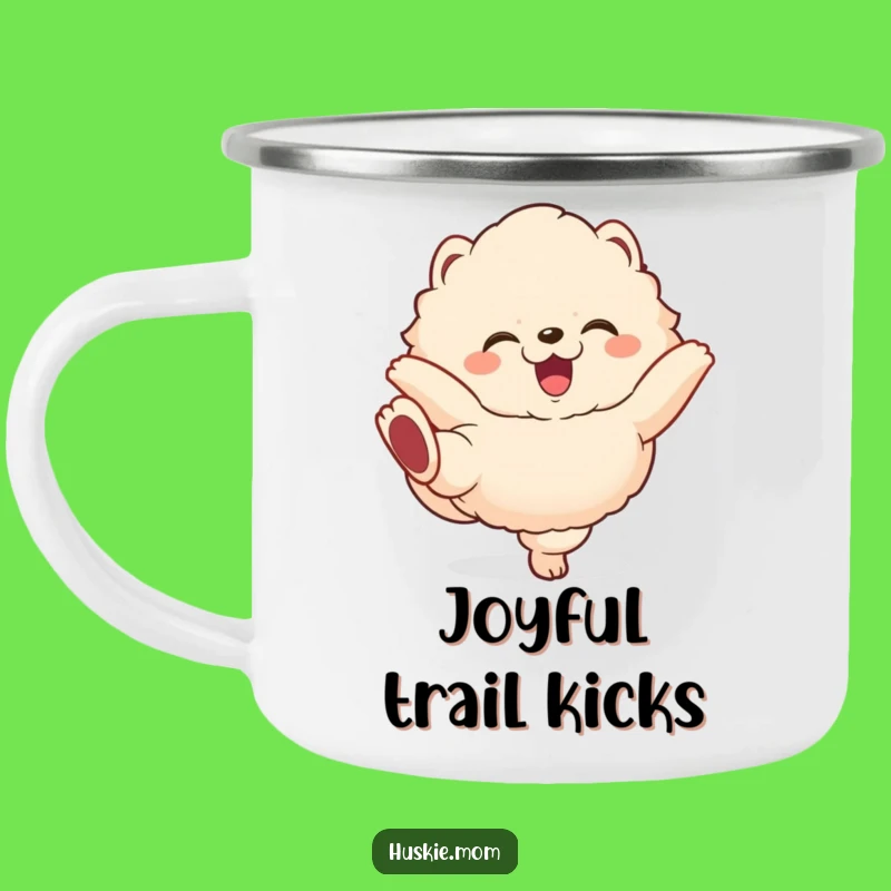 Funny Fluffy Animal Camping Mug: Gleeful Explorer Cup, Great Humorous Gift