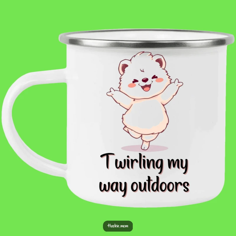 Funny Fluffy Pirouette Animal Camping Mug - Hilarious Outdoor Adventure Gift