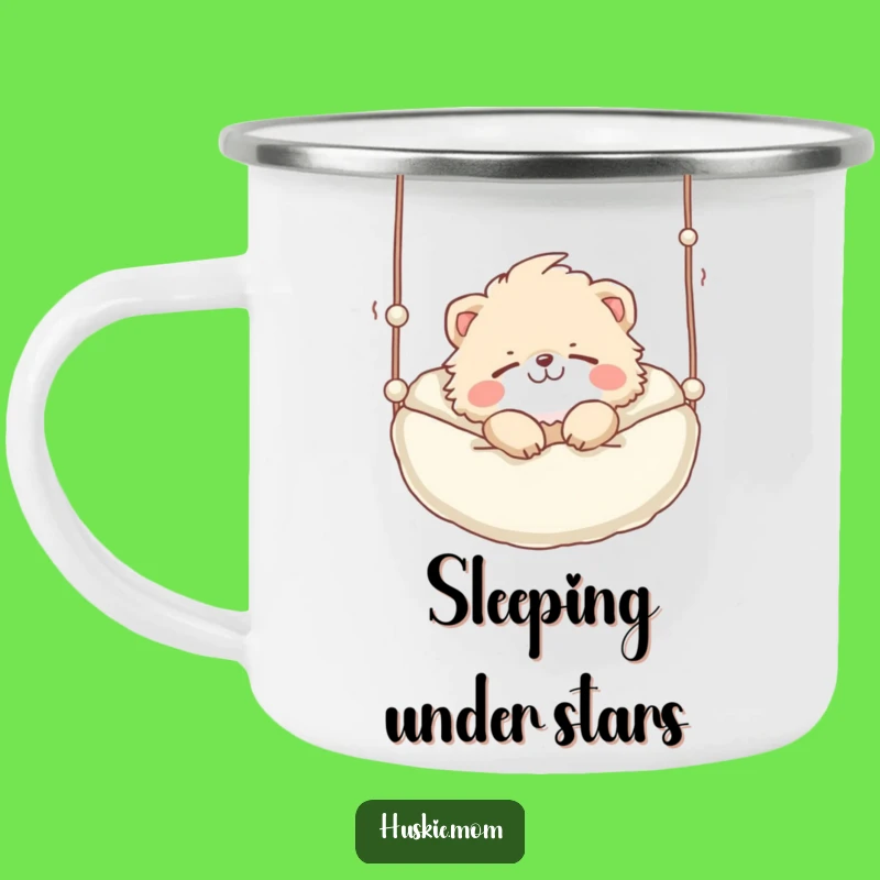 Funny Snoozing Animal Camping Mug: Outdoor Rest, Rugged Funny Gift