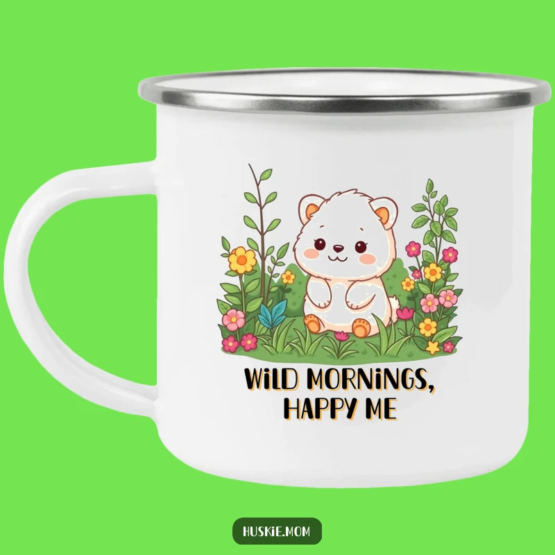 Funny Fluffy Garden Explorer Camping Mug - Outdoor Animal Lover Mug