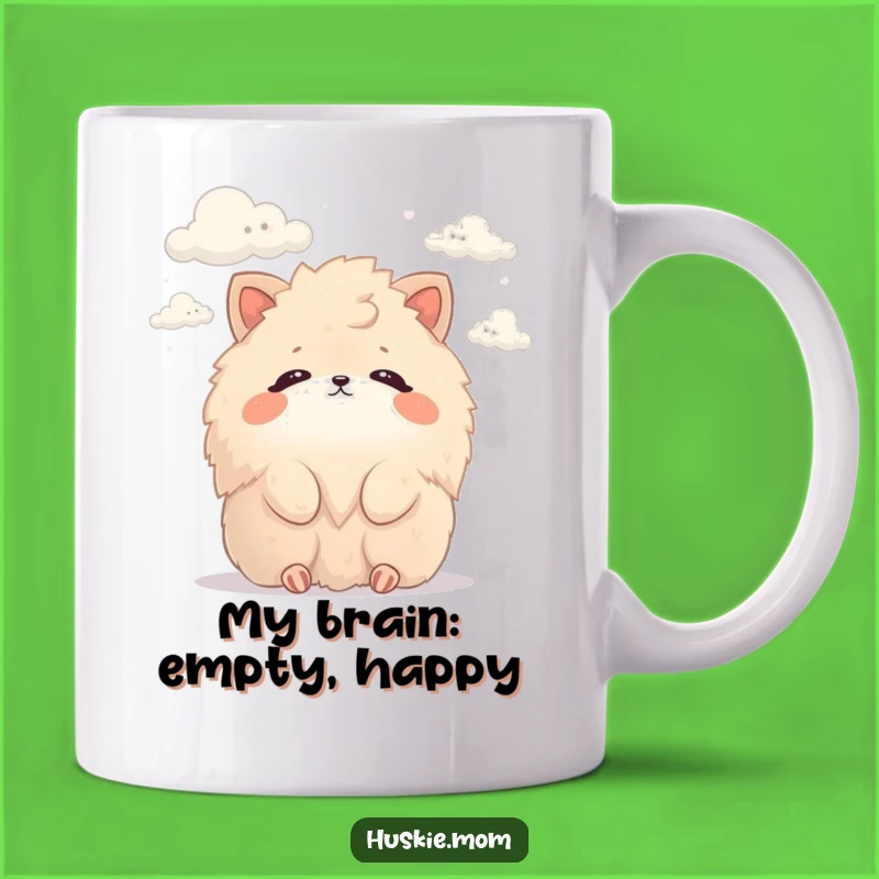 Funny Fluffy Cloud Watcher Mug: Adorable Animal Art for Peaceful Mornings, A Perfect Funny Gift