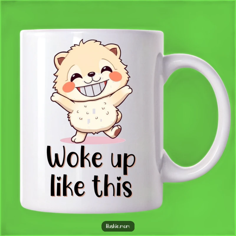 Funny Fluffy Dancer Mug: Energetic Smile's Perfect Gift for Joyful People