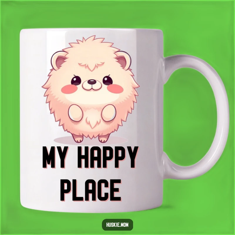 Funny Fluffy Animal Bouncing Mug: Hilarious Joyful Creature Gift for Enthusiasts