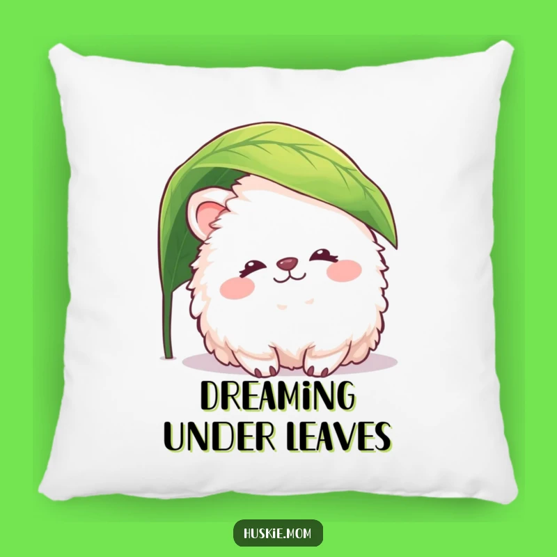 Funny Fluffy Animal Leaf Pillow: Peaceful Comfort, Cozy Humorous Gift