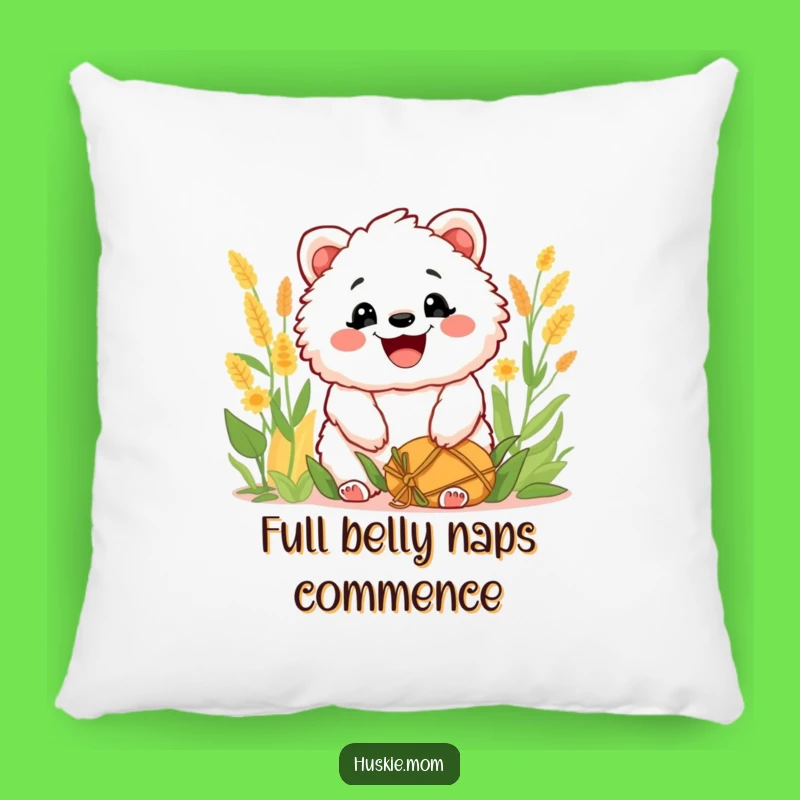 Funny Fluffy Harvest Grin Pillow: Soft Decorative Pillow, Cheerful Animal Accent, Comfy Funny Gift