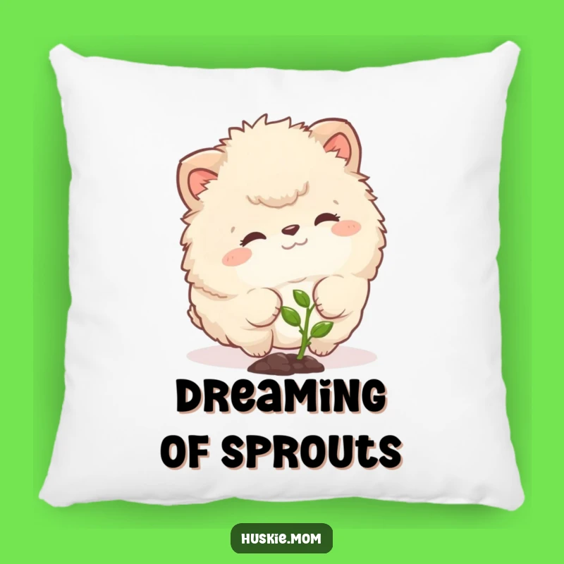 Funny Fluffy Animal Sprout Pillow - Cozy Curious Comfort Gift