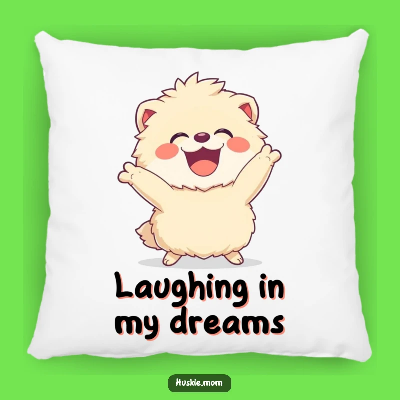 Funny Fluffy Joy Pillow: Soft Laugh, Dynamic Comfort, Humorous Accent