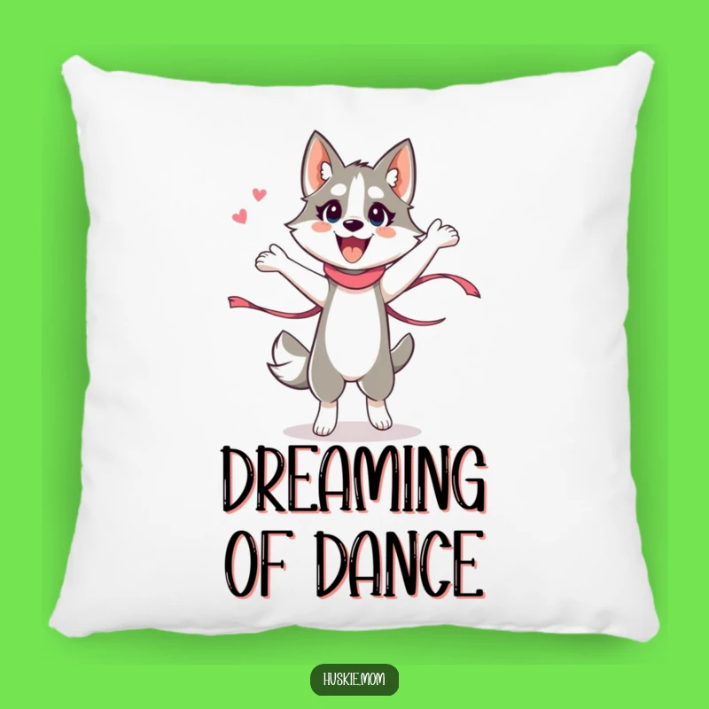 Funny Husky Lady Pillow - Energetic Dance Comfort Gift