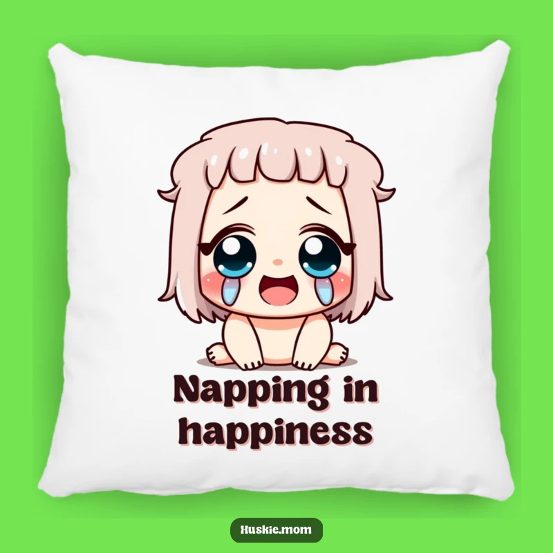 Funny Happy Tears Pillow: Cozy Comfort, Perfect Funny Gift