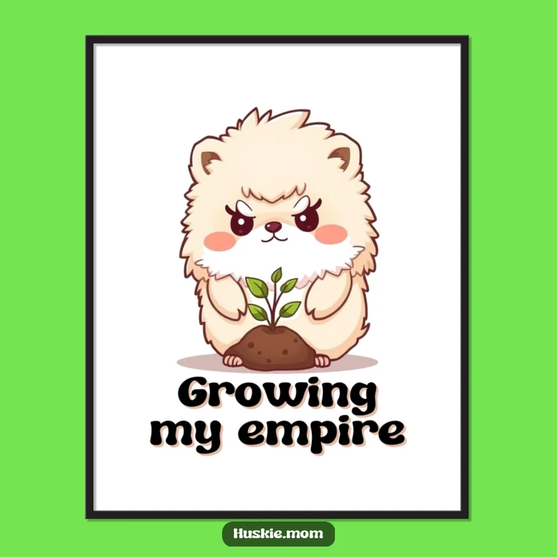 Funny Determined Animal Digital Art - Protective Nature Printable Wall Art, Unique Funny Gift!