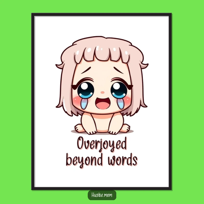 Funny Happy Tears Digital Art: Instant Joyful Decor, Perfect Funny Gift