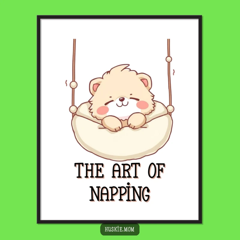 Funny Snoozing Animal Digital Art: Sleepy Character Decor, Instant Funny Gift