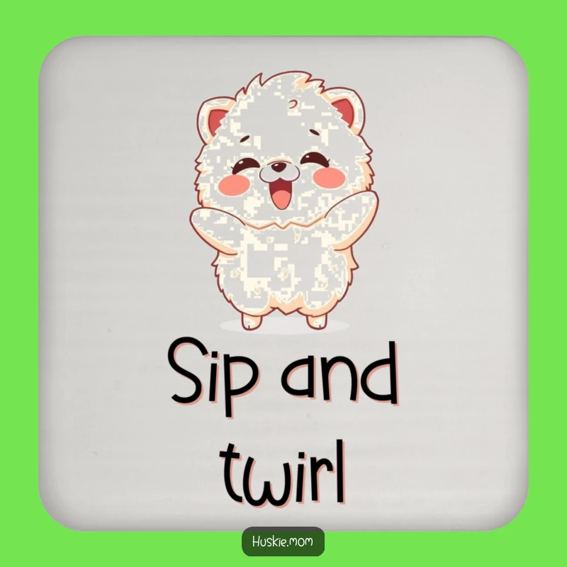 Funny Delighted Fluffy Animal Coaster: Let Your Drink Dance!