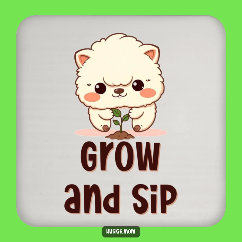 Funny Determined Fluffy Animal Coaster: Plant Your Drink Safely!