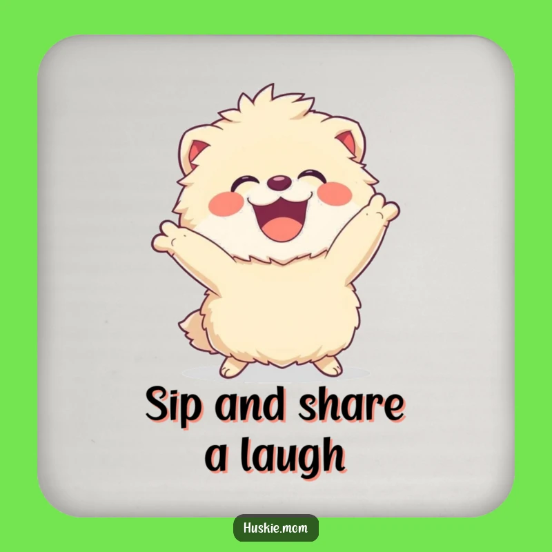 Funny Fluffy Joy Coaster: Protect Surfaces with Dynamic Humor