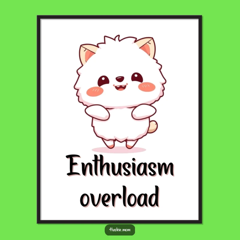 Funny Happy Animal Poster: Hilarious Art for a Joyful Space