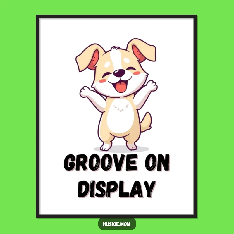 Funny Dog Dancing Poster: Hilarious Wall Art for Pawsome Decor