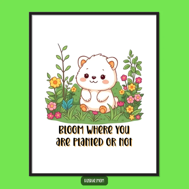 Funny Free Printable Wall Art: Fluffy Garden Animal - Hilarious Downloadable Art!