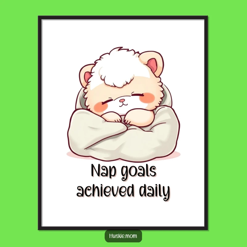 Funny Free Printable Wall Art Fluffy Animal Nap Charming Downloadable Gift
