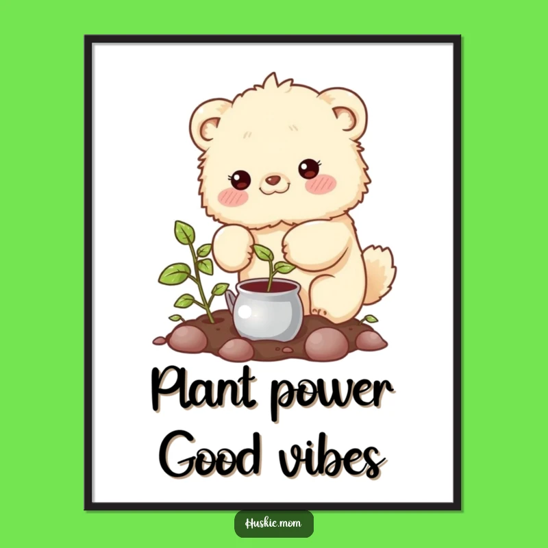 Funny Free Printable Wall Art: Caring Animal Garden Downloadable Decor