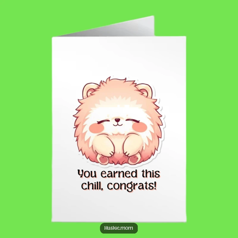 Free Printable Congrats Card: Vibrant Animal's Peaceful Success - Downloadable Funny Gift