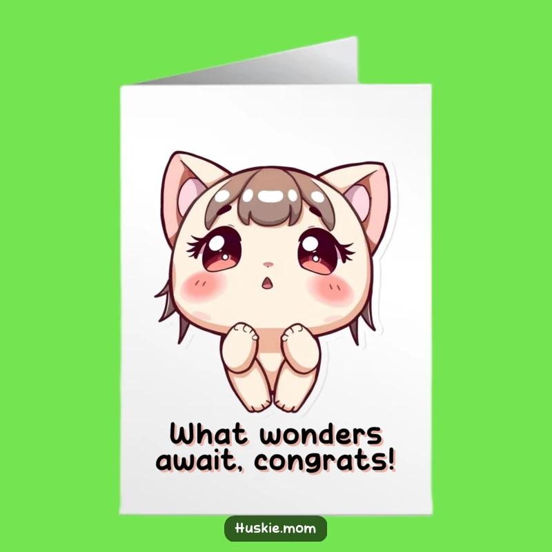 Free Printable Curious Character Congrats Card - Sweet Downloadable Celebration Gift