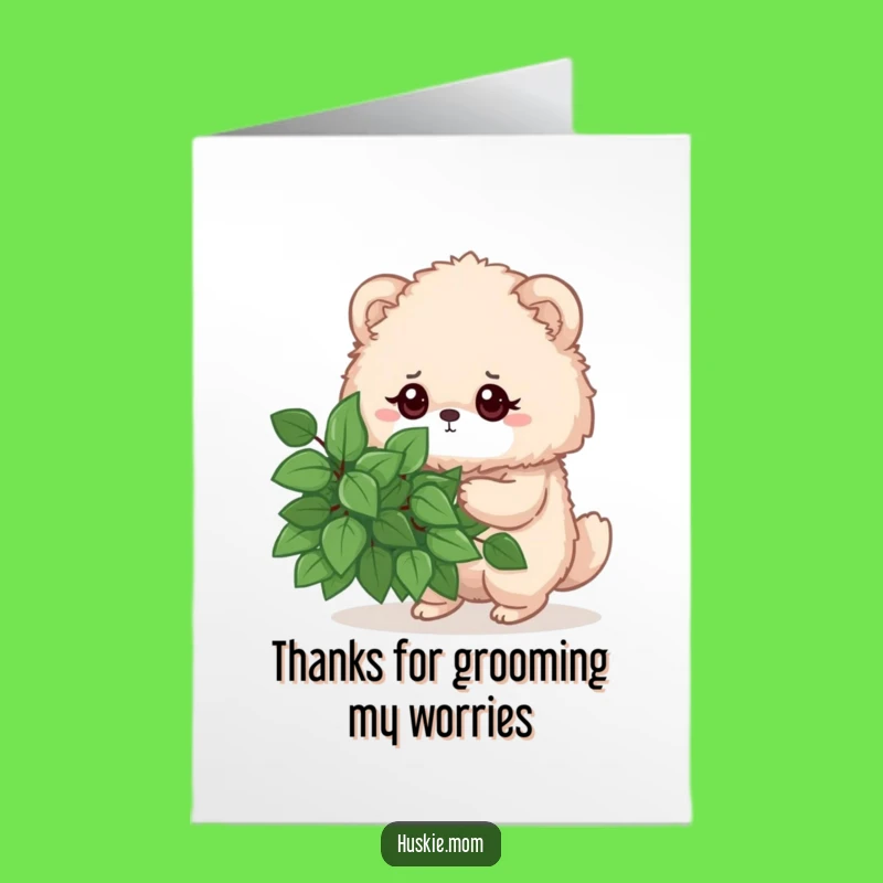 Free Printable Thank You Card: Pruning Gratitude Fluffy Animal DIY Kindness