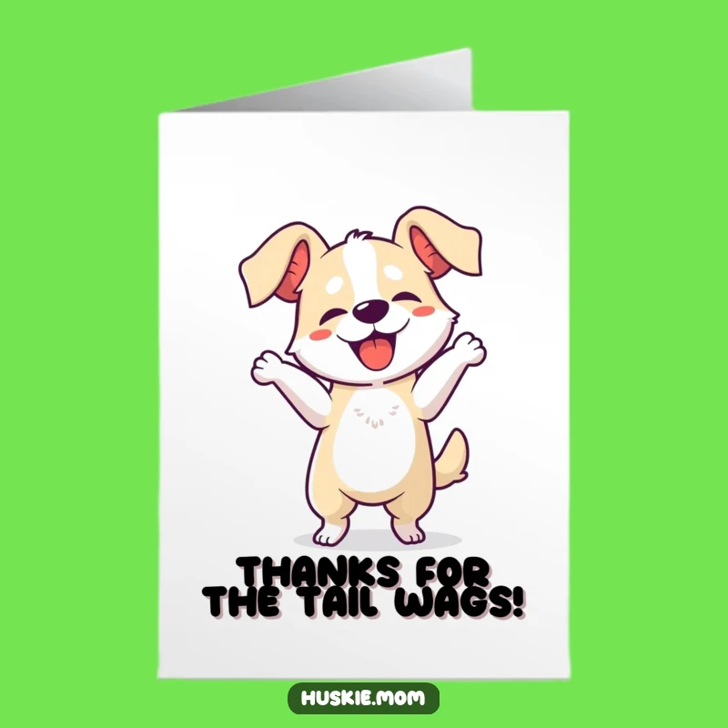 Free Printable Thank You Dog Card: Silly Dance for Your Appreciation