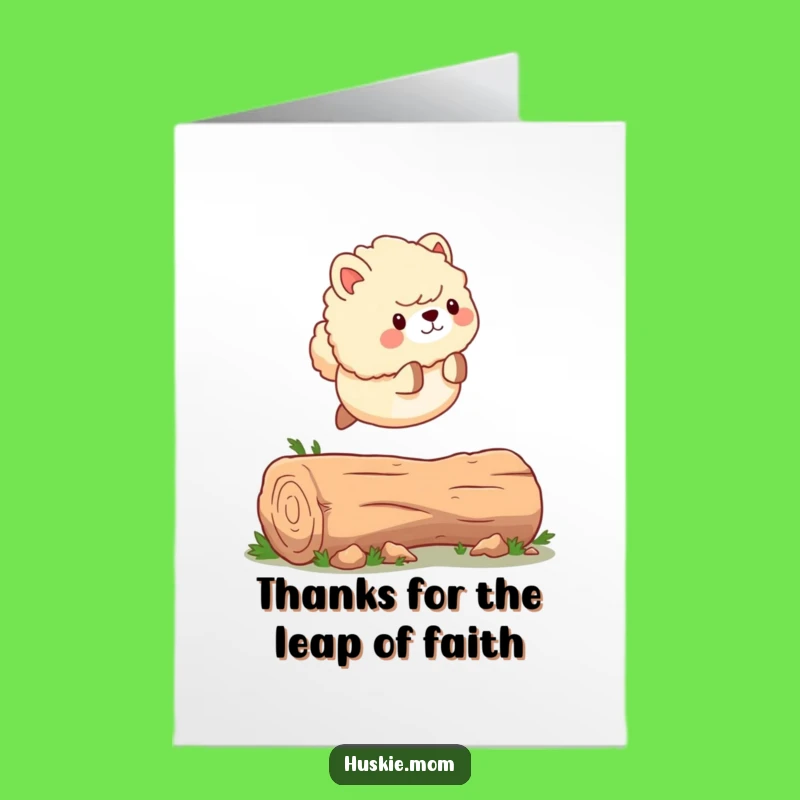 Funny Free Printable Thank You Card: Animal's Energetic Gratitude