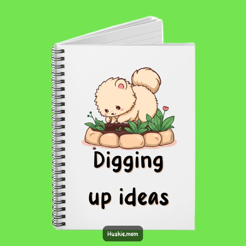Funny Digging Fluffy Animal Notebook: Garden Planner, Perfect Funny Gift