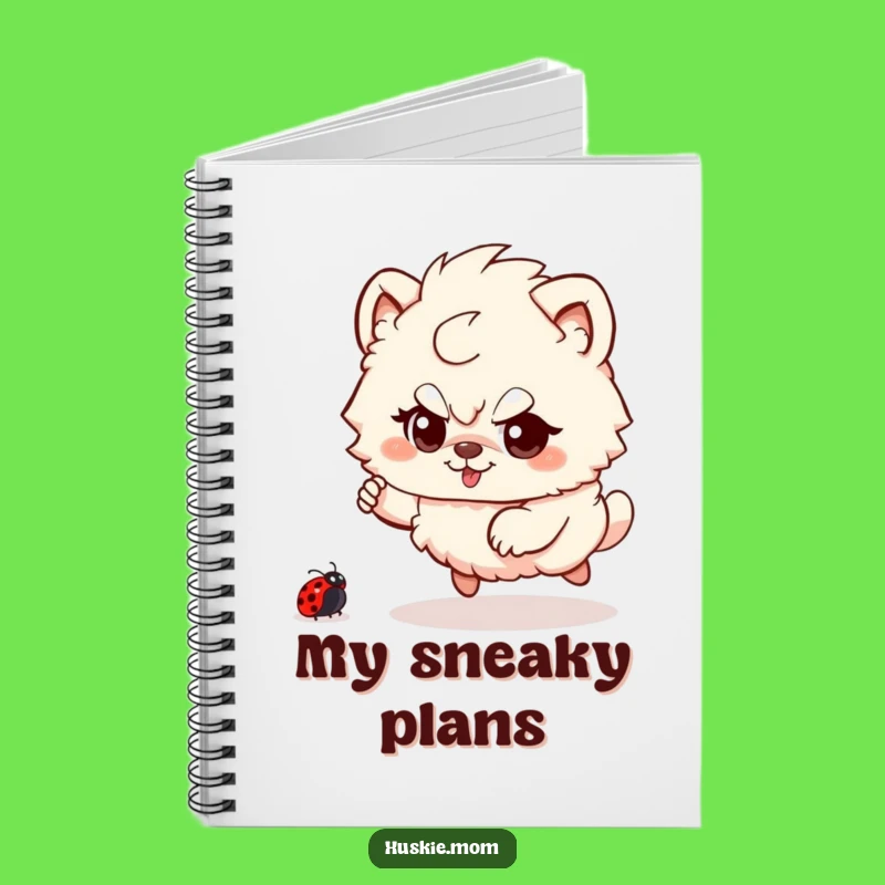 Funny Fluffy Animal Ladybug Chase Notebook - Record Playful Ideas