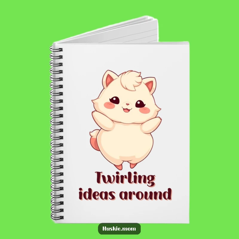 Funny Fluffy Animal Twirling Notebook: Capture Your Spirited Ideas