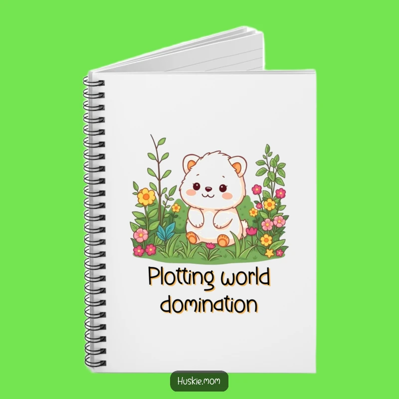 Funny Fluffy Garden Explorer Notebook - Journal Animal Lover Gift