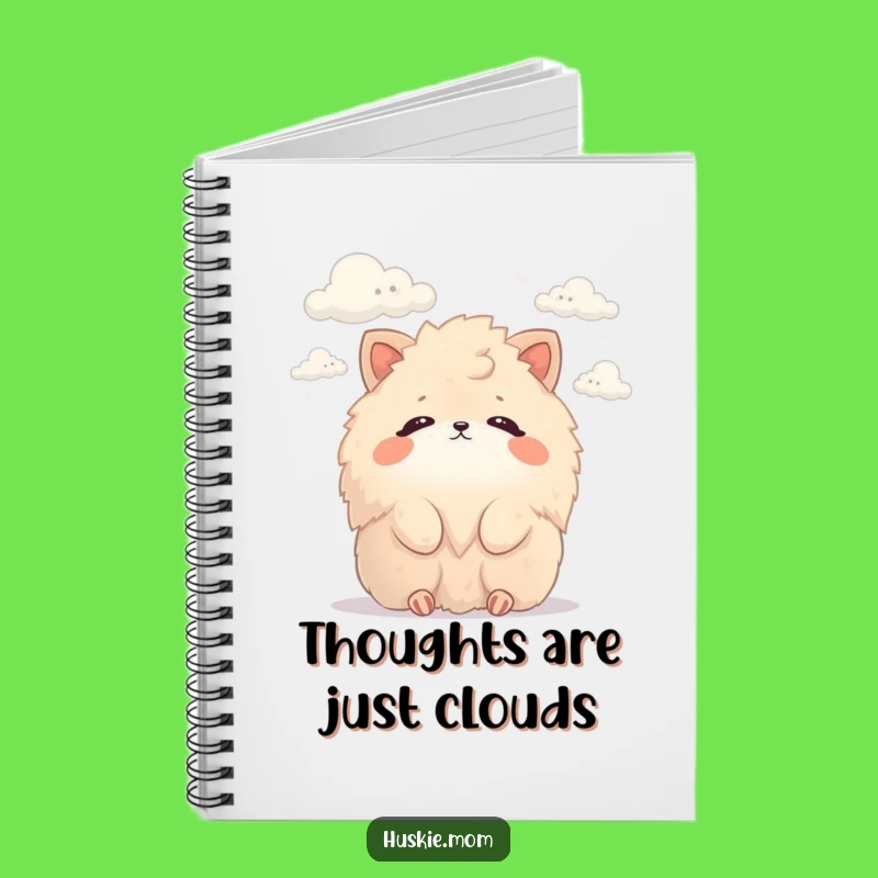 Funny Fluffy Cloud Watcher Notebook: Journal Your Thoughts, Cute Animal Cover, Great Funny Gift