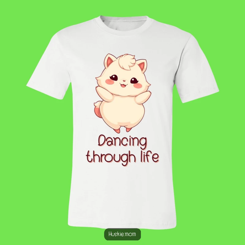 Funny Fluffy Animal Twirling T-Shirt: Express Your Joyful Spirit