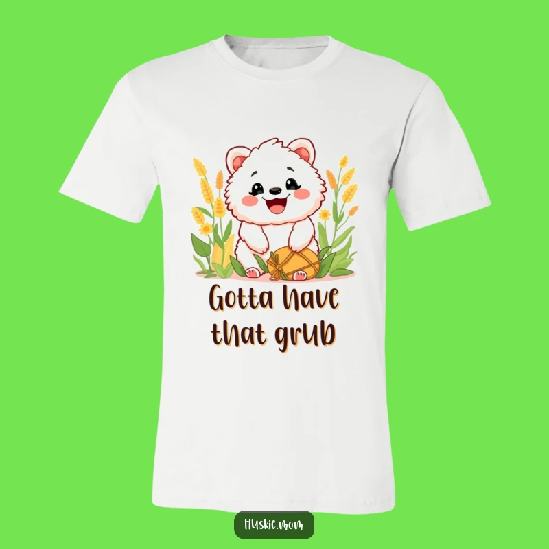 Funny Fluffy Harvest Grin T-Shirt: Unisex Soft Tee, Festive Animal Art, Great Funny Gift