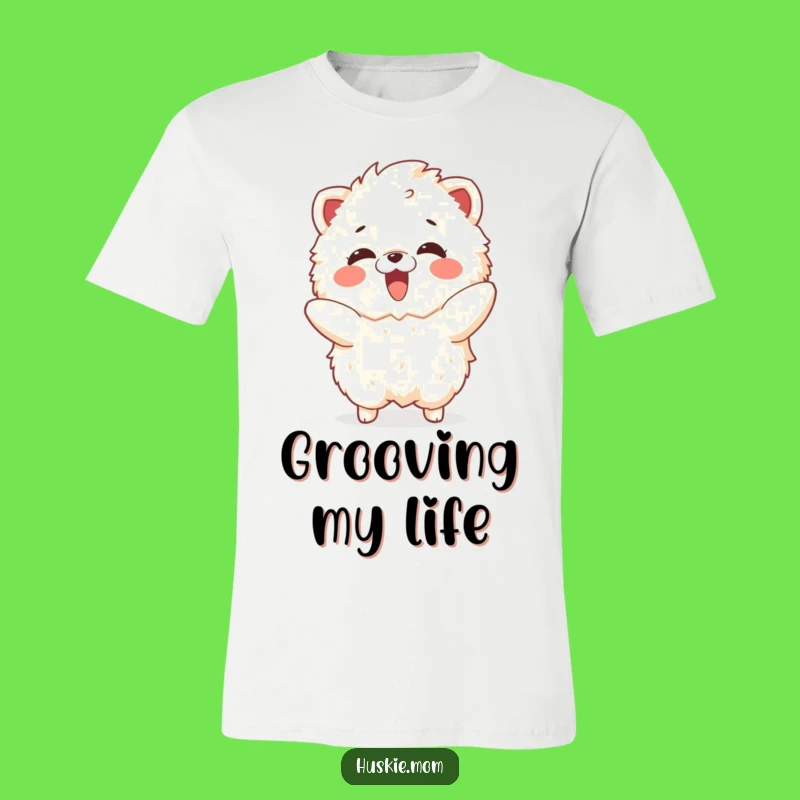 Funny Delighted Fluffy Animal Dancing T-Shirt: Show Off Your Moves!