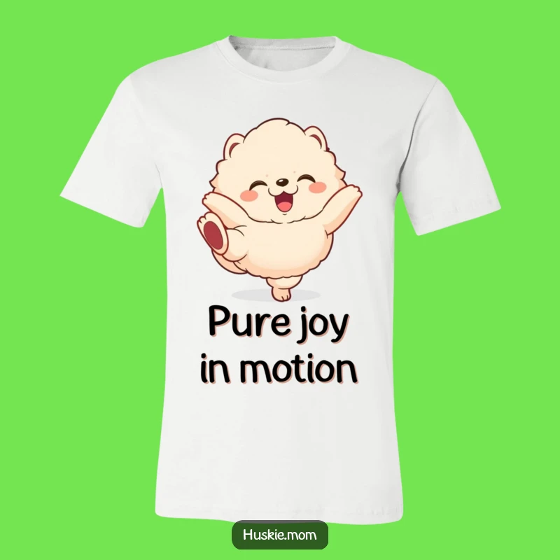 Funny Fluffy Animal T-Shirt: Gleeful Kicking Legs Tee, Great Humorous Gift