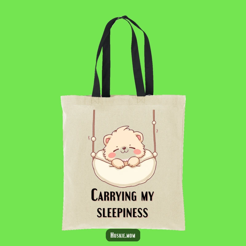 Funny Snoozing Animal Tote Bag: Sleepy Character, Practical Funny Gift