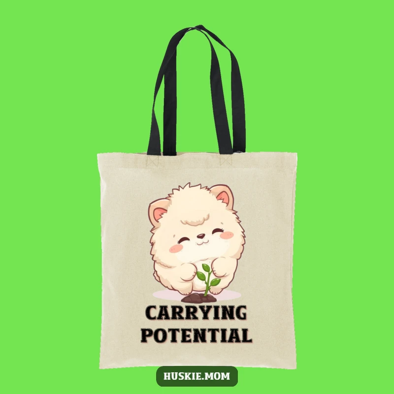 Funny Curious Fluffy Animal Tote Bag - Sprout Discovery Accessory