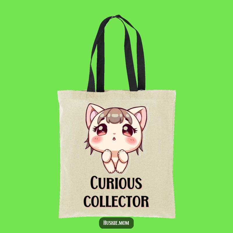 Funny Curious Character Tote Bag: Carry Your Wonders